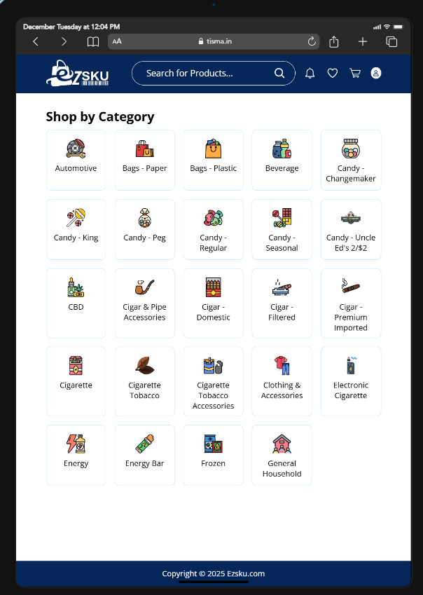 Ezsku – B2B E-commerce PWA Screenshot